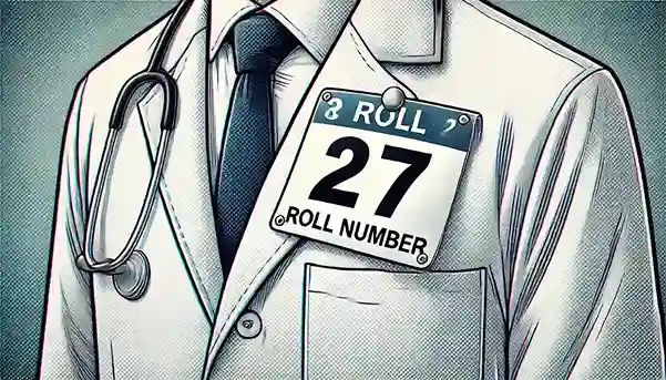 roll number plate in mbbs practicals